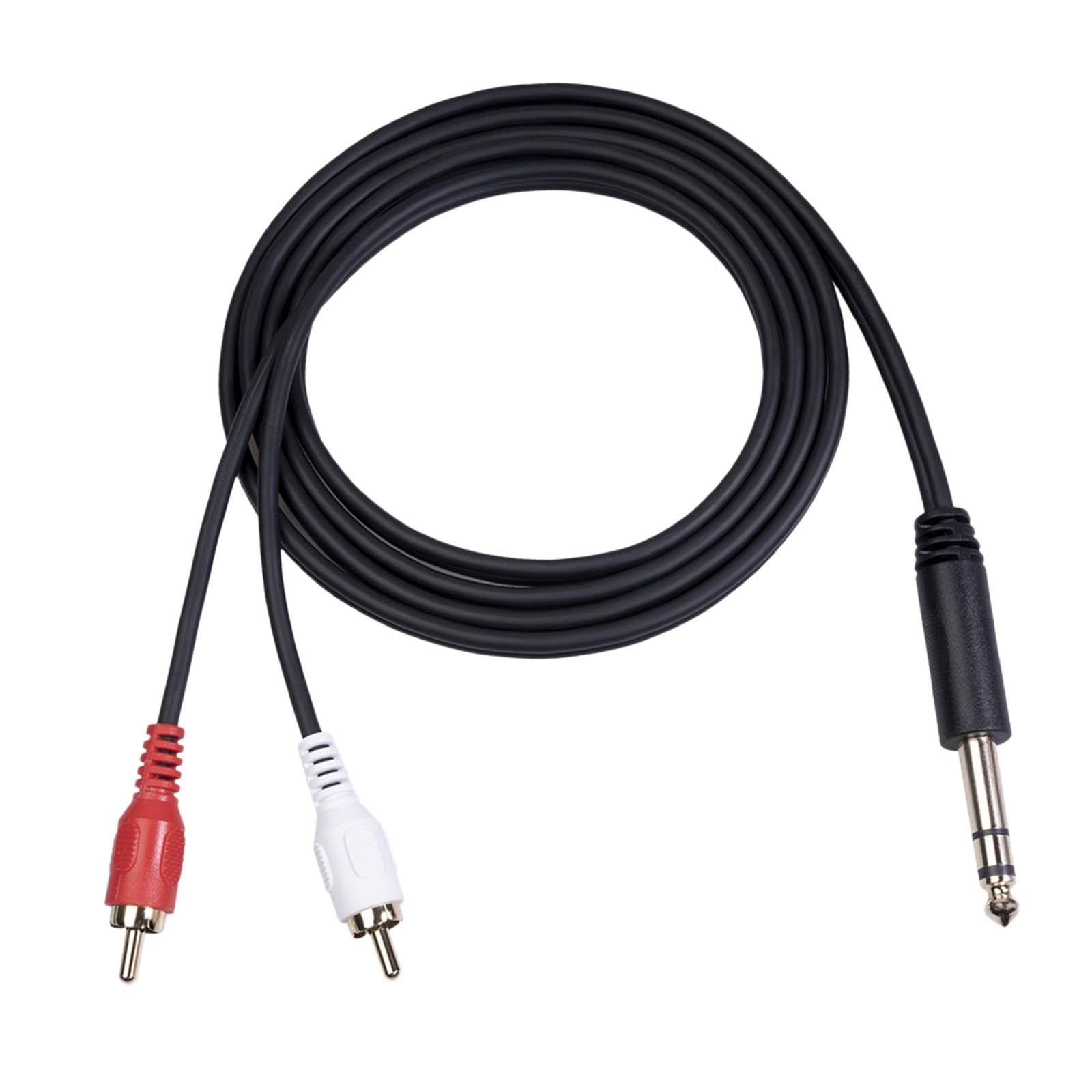 Bothyi - 1 Cable De 6,35 Mm A 2 Rca Para Tabletas, Sistemas Digitales, Equipos Estéreo