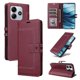 thumbnail image 4 of Premium Wallet Case for Xiaomi Redmi Note 14 4G with Card Slots & Kickstand, Flip Cover Red, 4 of 6