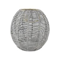 Ioensy - Cubierta De Lámpara De Ratán Tejida A Mano Para Comedor Techo Colgante Gris Claro A