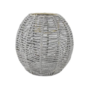 Ioensy - Cubierta De Lámpara De Ratán Tejida A Mano Para Comedor Techo Colgante Gris Claro A