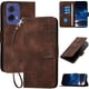 thumbnail image 1 of Funda Flip Premium Fibra de Carbono para Motorola MOTO G85 5G con Soporte y Cierre Marrón, 1 of 6