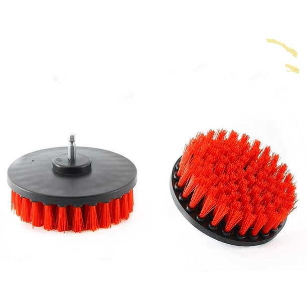 Cepillo para taladro DUOSHIDA de alta resistencia, 2 piezas, para limpieza de azulejos y boquillas