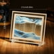 thumbnail image 3 of 1pc Moving Sand Art Picture Round/Rectangular Glass 3D Deep Sea Sandscape In Motion Display Flowing Sand Frame Relaxing Desktop Home Office Work Decor, 3 of 3