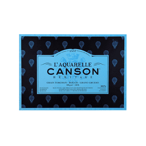 Canson - Block Papel Acuarela Heritage 300Gr Grano Grueso 31X41Cm