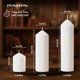 thumbnail image 2 of Velas Pilar Trxvxo 18 piezas 5 × 7,6 / 5 × 15,2 / 5 × 20,3 cm Blanco sin goteo, 2 of 7