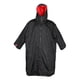 thumbnail image 4 of Traje De Surf Impermeable Para Cambiar Al Aire Libre, Chaqueta Con Forro Polar, Negro, Rojo, M, 4 of 5