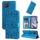 thumbnail image 3 of Funda tipo cartera FOXDOCK para OPPO A92s , diseño girasol en relieve, cuero PU, cierre magnético, soporte y tarjetero, 3 of 5