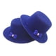 thumbnail image 1 of 2 Piezas 1:12 Casa De Muñecas Mini Sombreros De Copa Juguetes Lindos Duraderos Con Accesorios Para Lazos Azul, 1 of 5