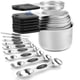 thumbnail image 1 of Juego de tazas y cucharas medidoras HOUJIP 304 de acero inoxidable, 1 of 6