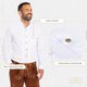 thumbnail image 4 of Camisa BAVARIA TRACHTEN M Blanca estilo Oktoberfest, 4 of 7