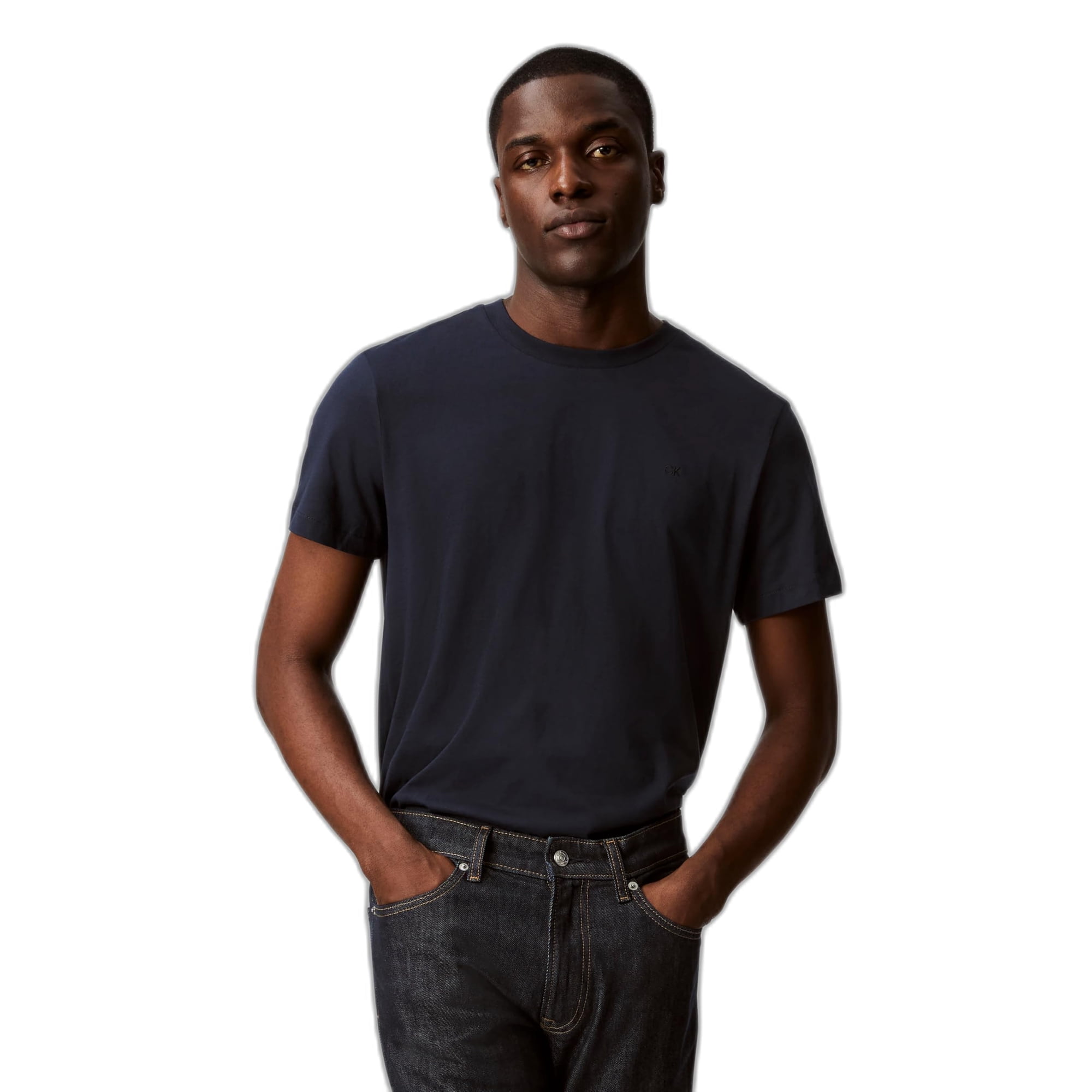 Camiseta Calvin Klein Liquid Touch Para Hombre - Dark Sapphire