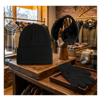 Genérico - Set Térmico Unisex Gorro, Guantes De Lana Y Orejera De Polar