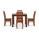 thumbnail image 4 of Comedor Ñuble Cuadrado 95X95 Cm Con 4 Sillas Caramelo-Chocolate, 4 of 13
