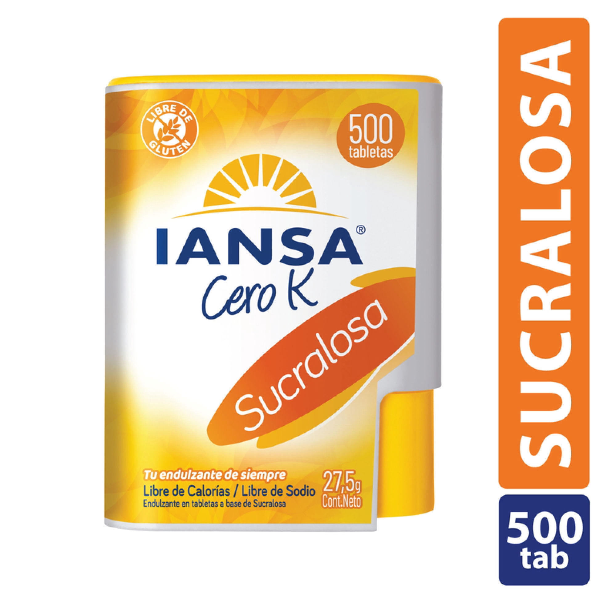 Endulzante Tableta Sucralosa Display 500 Un Iansa Cero K