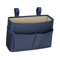 Bothyi - Organizador De Cama Colgante Para Mesita De Noche, Para Revistas, Ligero, Multifuncional, Azul Marino