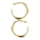 thumbnail image 5 of 2x Pendientes Irregular Hermoso Simple único Joyas Mujer Talla L Oro, 5 of 5