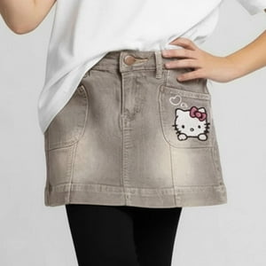 Falda Niña Hello Kitty Gris 4