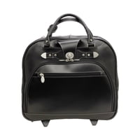 Maletín Para Portátil Mckleinusa Redwood De Cuero Con Ruedas De 15 Pulgadas