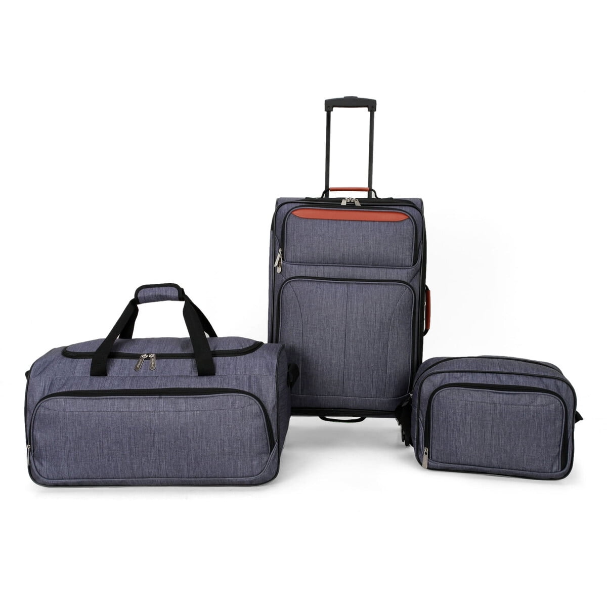 Set Maletas Protege 3 Piezas 24 22 Tote Gris