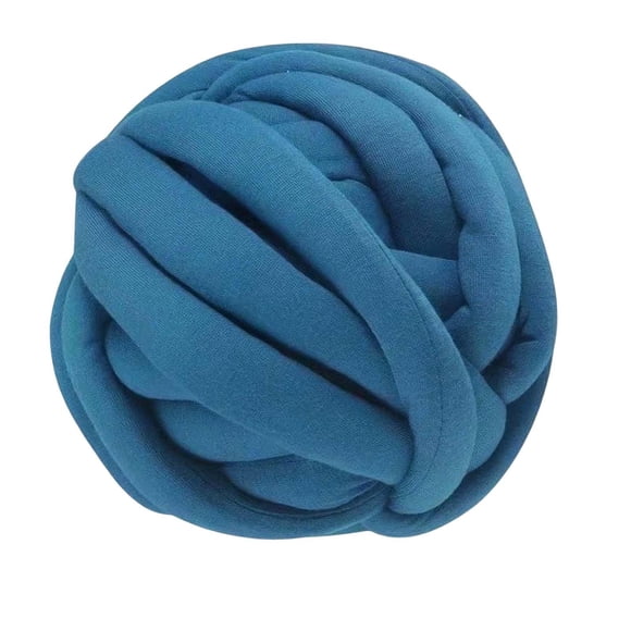 Hilo De Lana Grueso Lavable DIY Hilo De Tejer A Mano Para Brazo Tejido Manta Mat Azul