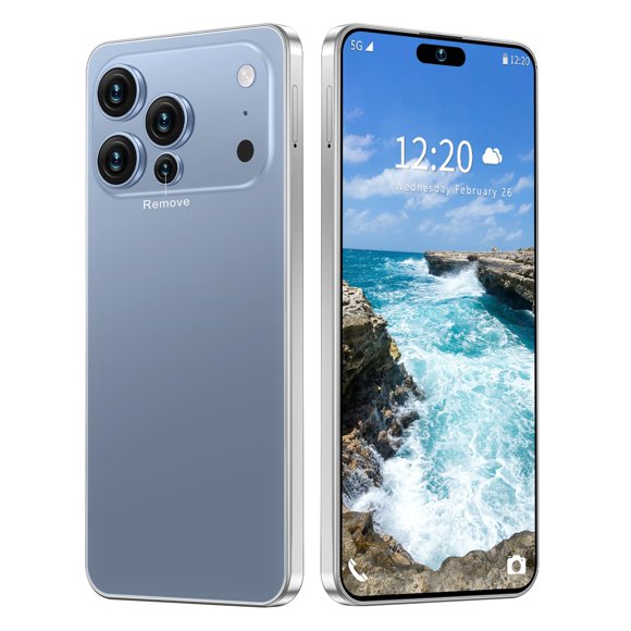 Teléfono inteligente IZQMN 17 PMAX 12 GB+512 GB 6,99" 5G 7000 mAh Azul