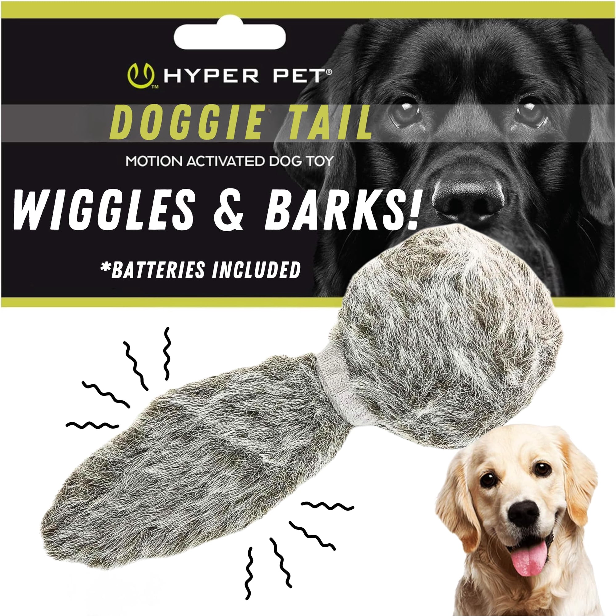Juguete Automático De Peluche Interactivo Para Perros Hyper Pet Doggie Tail