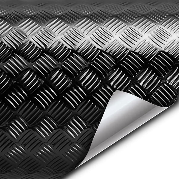 Vinilo adhesivo VViViD Diamond Plate negro 45 x 198 cm