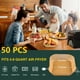 thumbnail image 1 of 100pcs Air Fryer Disposable Paper Liners Square, Non-Stick Parchment Paper, Air Fryer Accessories, Oil Proof & Water Proof, Paper Liner For Baking Roasting Microwave Oven, 1 of 3