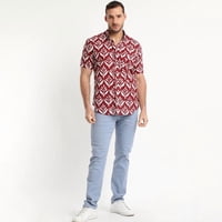 Truval - Camisa Estampada Diseño Mc Burdeo