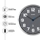 thumbnail image 3 of Reloj de Pared Sharp Atómico 12" Cara Gris Acabado Plateado, 3 of 7