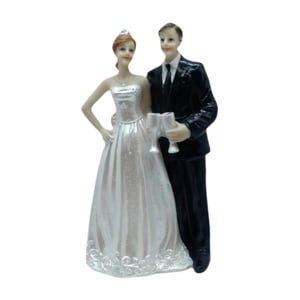 Magideal - Adorno Para Tarta De Boda, Adorno De Escritorio, Divertida Escultura De Resina Para Regalo, Decoración De Boda, Figura De Novios Para Centro De Mesa.