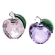 thumbnail image 1 of 2pcs 4x5.5cm Colorido Crystal Apple Handcraft Christmas Eve Souvenir, 1 of 6