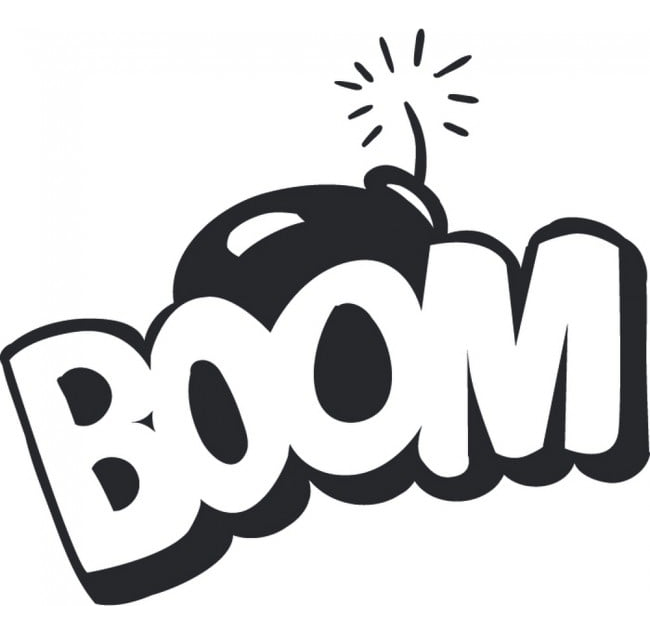 Rienda Libre Graphics - Decomural Boom Bomb Comic Book Ws-35650