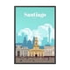thumbnail image 1 of Cuadro Poster Enmarcado Santiago De Chile Plaza De Armas Decorativo, 1 of 1