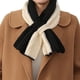 thumbnail image 1 of Bufanda de punto de invierno para mujer, de dos colores, de canalé, con abertura en la boca, suave y bonita, para calentar el cuello., 1 of 6