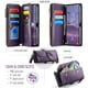 thumbnail image 3 of CaseMe Funda de Cuero para Samsung Galaxy S25 FE 6.7" Tipo Billetera [Bloqueo RFID] con Ranura para Billetes con Zíper para 10 Tarjetas, Correa de Hombro Magnética de Cuero PU Suave para Galaxy S25 F, 3 of 12