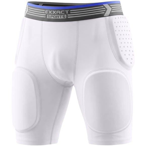 Faja protectora de fútbol americano Exxact Sports YXL blanco – 5 almohadillas