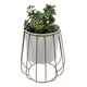 thumbnail image 3 of Macetero Maceta Nordica Pedestal Fierro Decoracion Blanco, 3 of 8