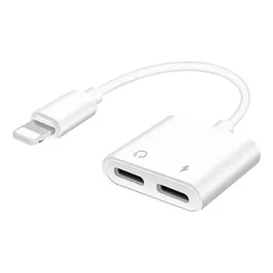 Impormaipu - Adaptador Iphone A Doble Lightining De Audio Y Carga Para Iphone 2 En 1 Conector Compatible Iphone A Doble Iphone Original