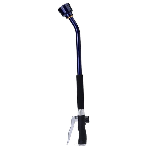 Lanza de riego GREEN MOUNT de 24 pulgadas con cabezal de acero inoxidable, morada