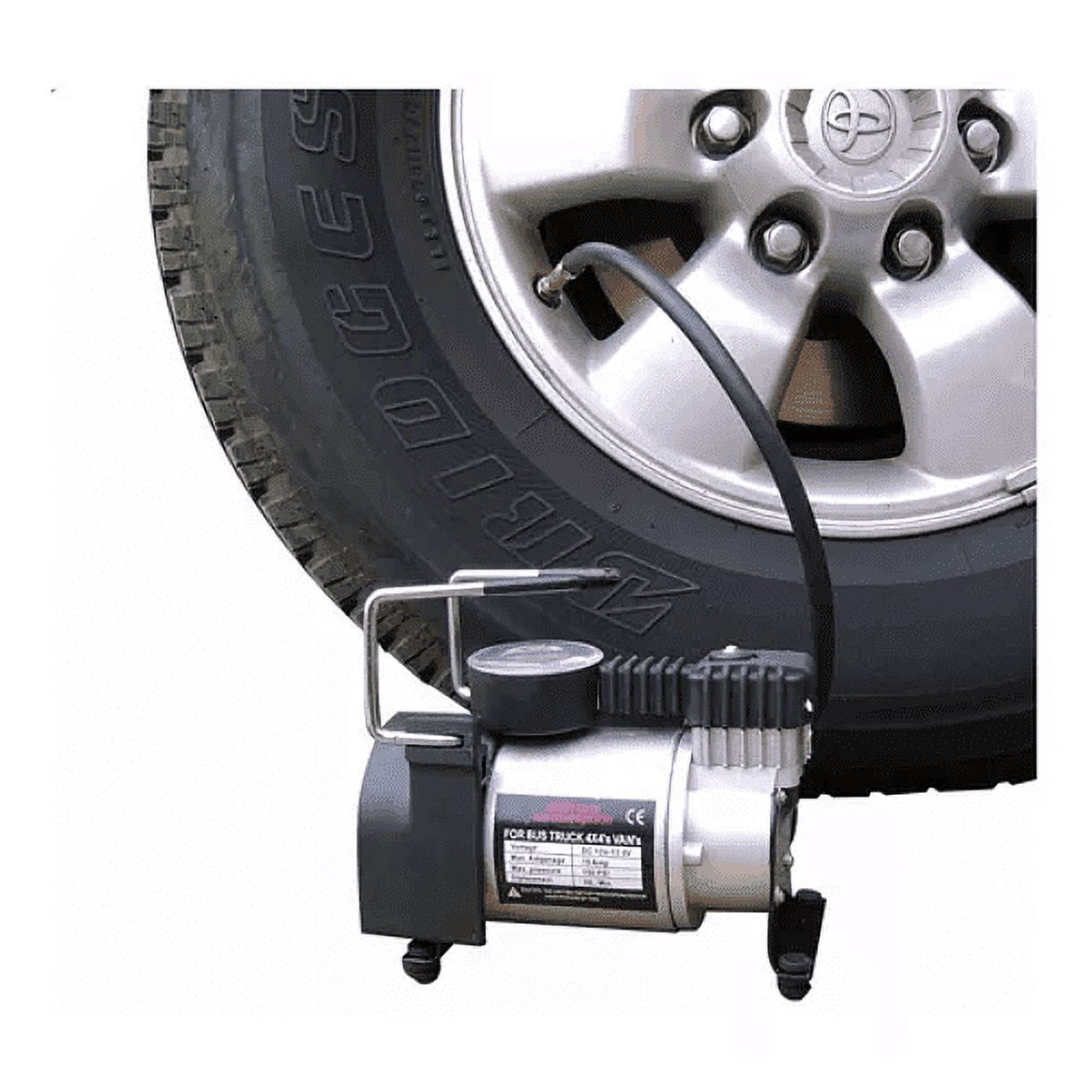 Leonimport - Compresor De Aire Mini Eléctrico Portátil Calgary Hd-023 12v - 13.5v Plateado/negro