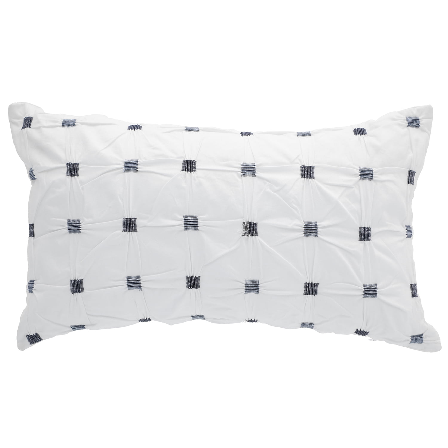 Sueño Blanco - Cojin Capitone Blanco 30x50 Cm