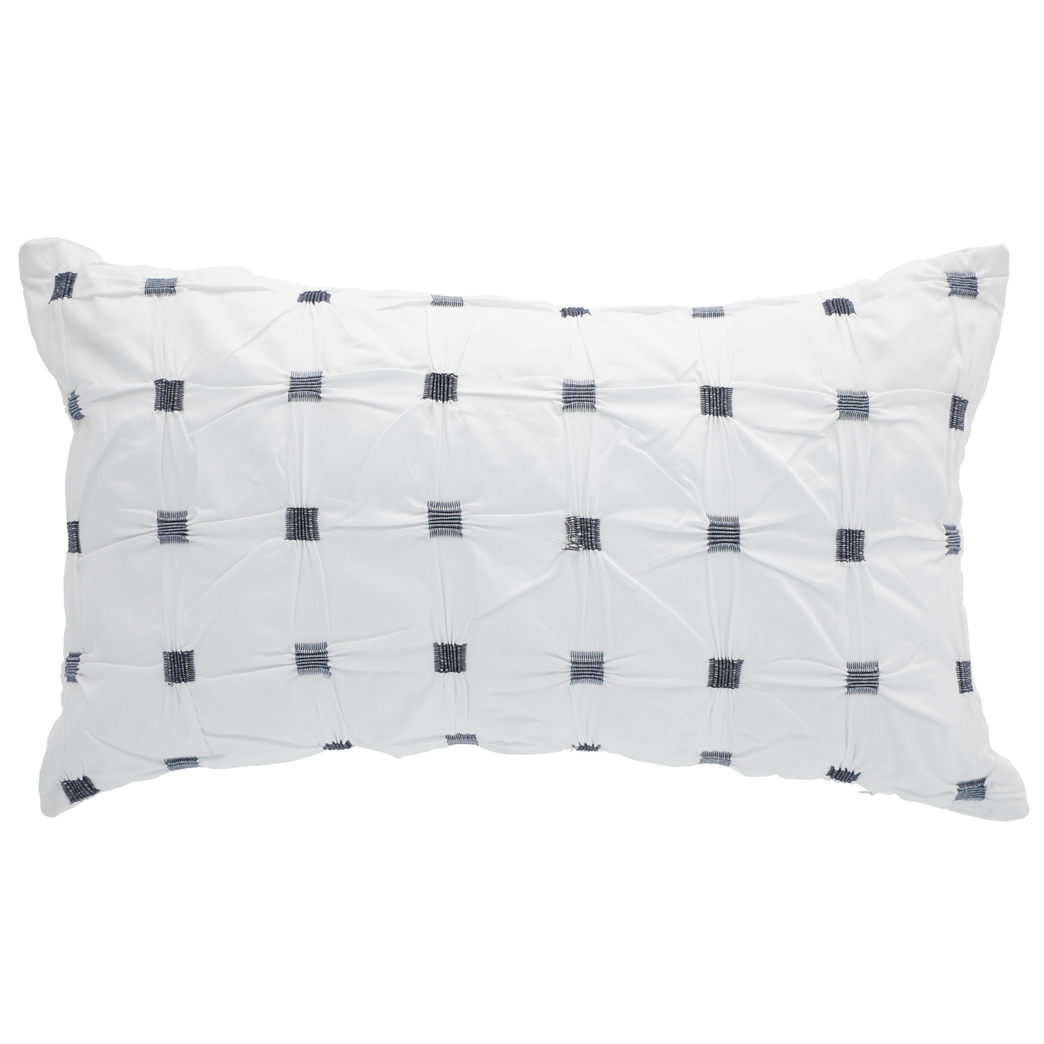 Sueño Blanco - Cojin Capitone Blanco 30X50 Cm