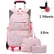 thumbnail image 1 of Rolling School Bags for Girls Backpack Children Waterproof School Backpacks with Wheels Middle School Trolley Luggage Back Pack, 1 of 3
