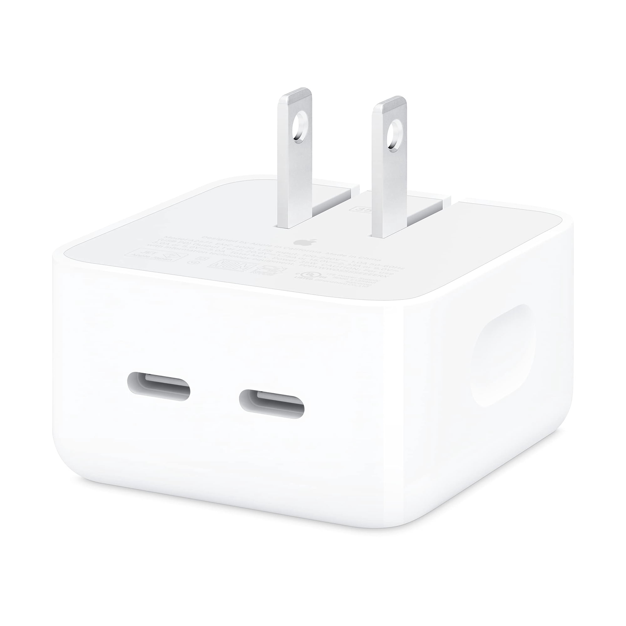 Adaptador De Corriente Apple Compacto De 35w Con Doble Puerto Usb-c