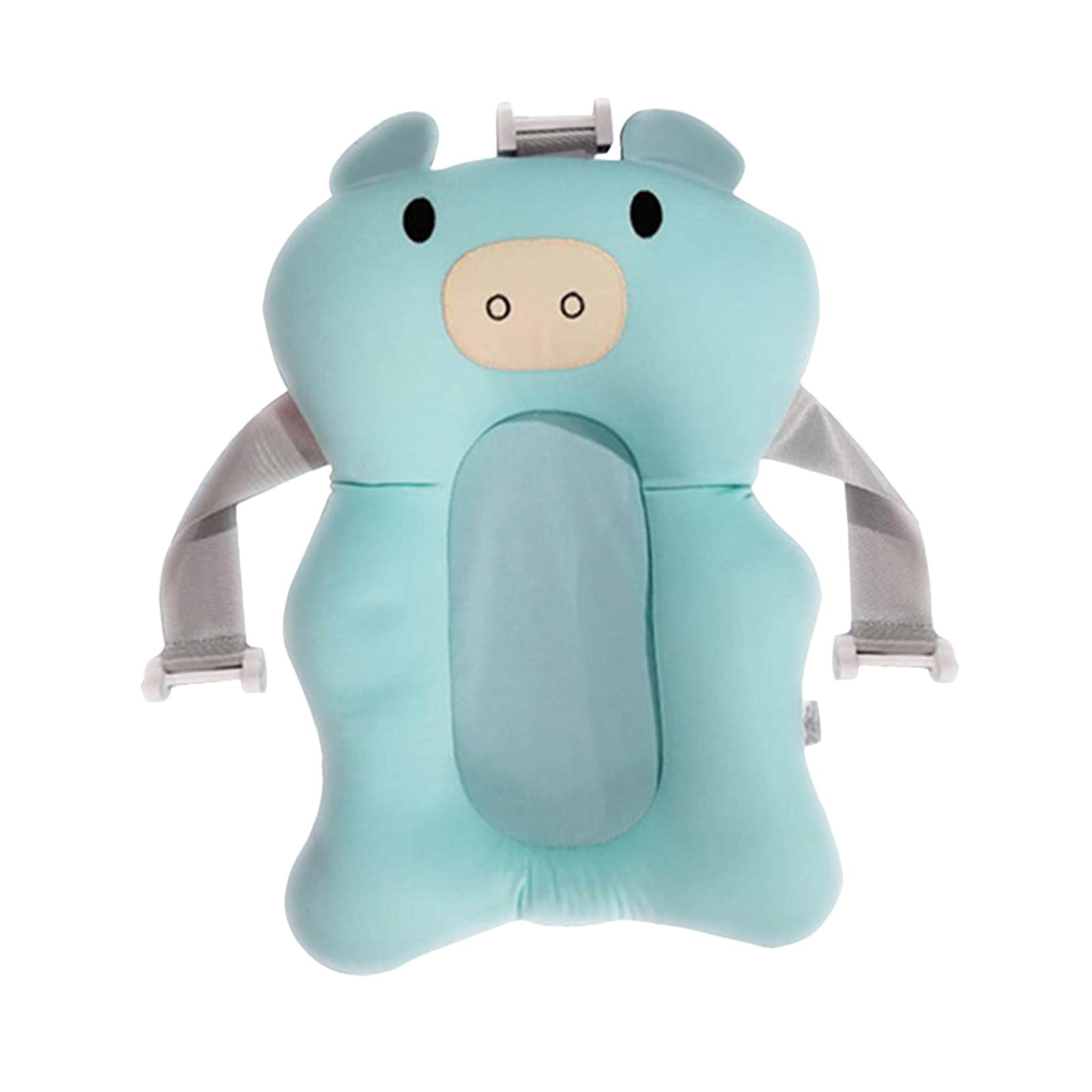 Bothyi - Cojín Antideslizante Para Baño De Bebé, Almohadilla De Ducha Portátil Para Niños Pequeños, Recién Nacido, Azul