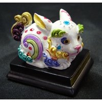Feng Shui Import - Estatua De Conejo Blanco Importado Del Feng Shui Con Imágenes Coloridas