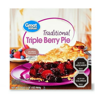 Postre Congelado Berry Pie Tripple Caja 964 G Great Value
