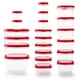 thumbnail image 1 of Recipientes Rubbermaid para almacenamiento de alimentos, 42 piezas, con tapas, 1 of 7
