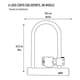 thumbnail image 4 of Candado Bicicleta Tipo U-lock Onwheels 24 Cm Con Soporte negro, 4 of 10